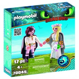 Cuplul regal Hiccup si Astrid Playmobil